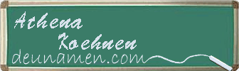Athena Koehnen Visitenkarte